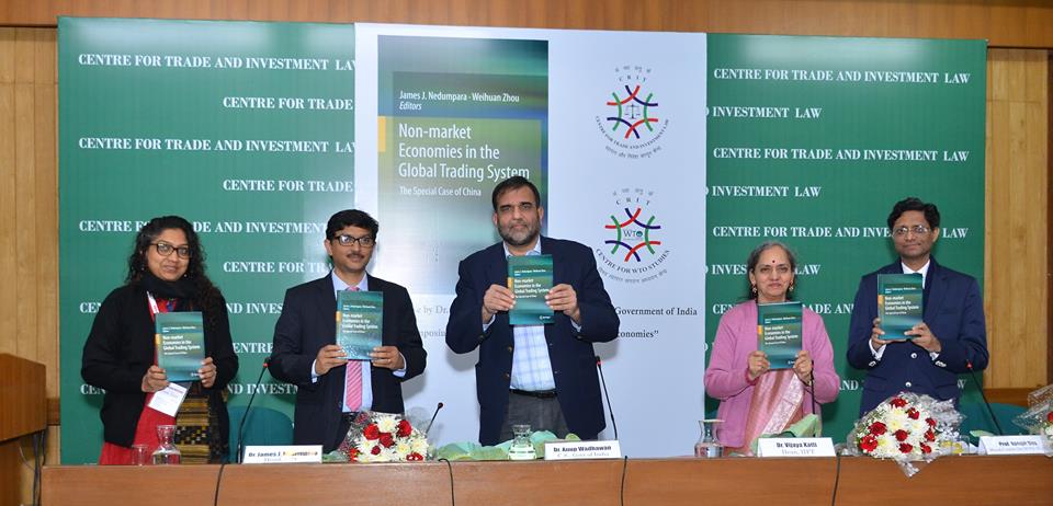 Dr. Anup Wdhawan releasing the book on Non-Market Economies in The Global Trading System